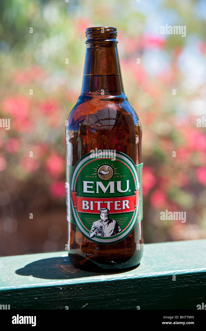 Bouteille froide de l'UEM, amer de la bière, de l'Australie occidentale, Australie Exmouth Banque D'Images