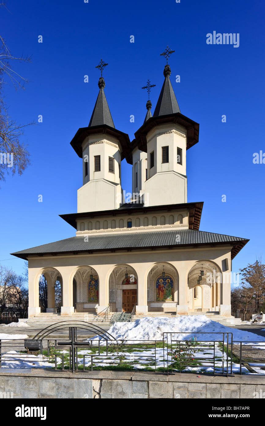 "Héros de l'église orthodoxe de la révolution» samenamed (dans le cimetière) pour les victimes de la révolution roumaine de 1989 Banque D'Images