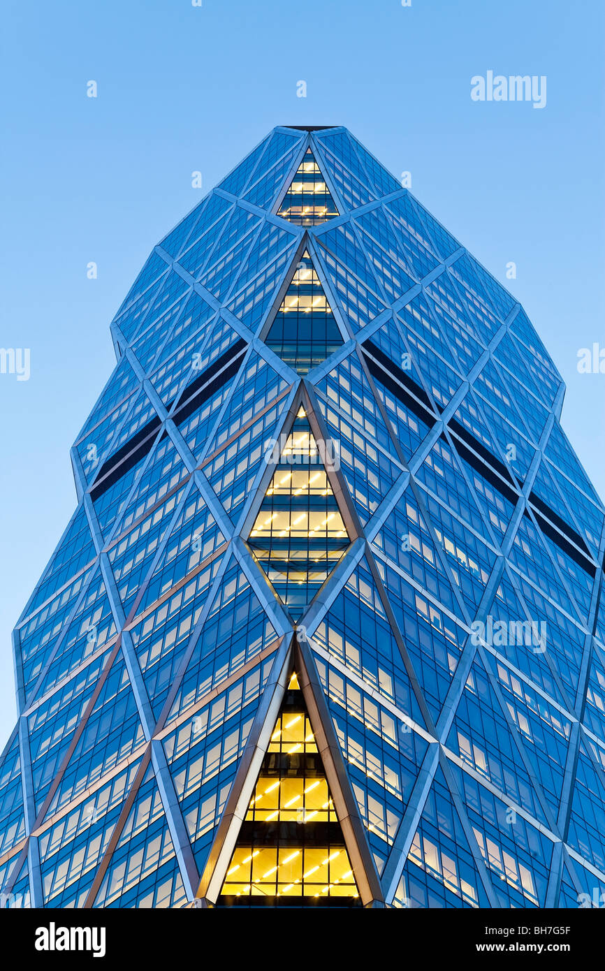 USA, New York, Manhattan, ce gratte-ciel moderne près de Columbus Circle Banque D'Images