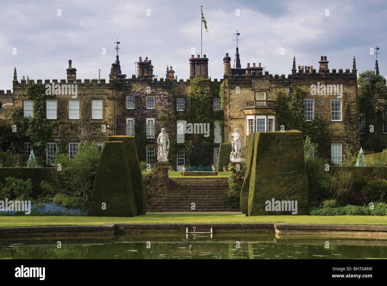 Renishaw Hall and Gardens, Derbyshire, Angleterre Banque D'Images