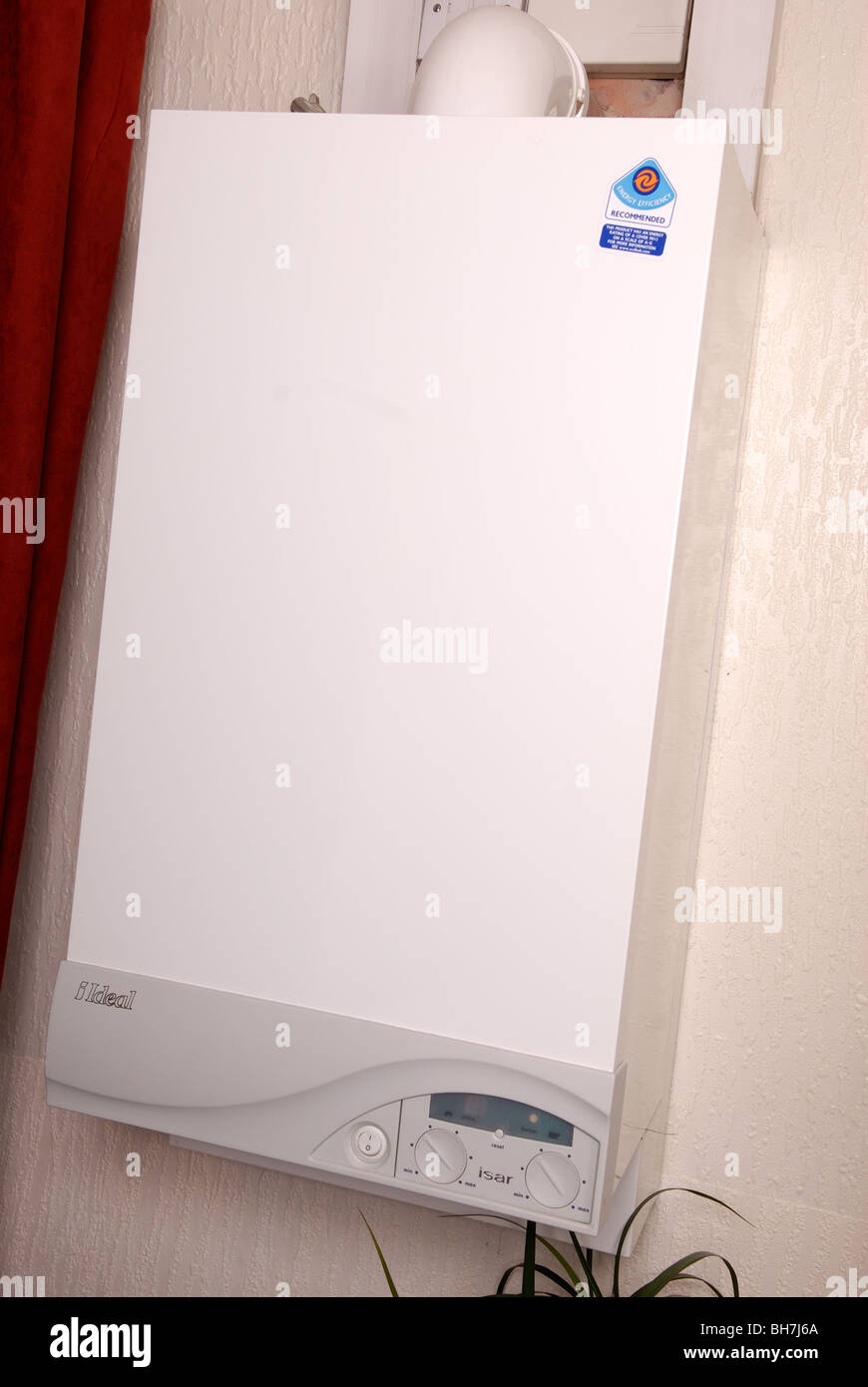 La chaudière à condensation gaz. Banque D'Images