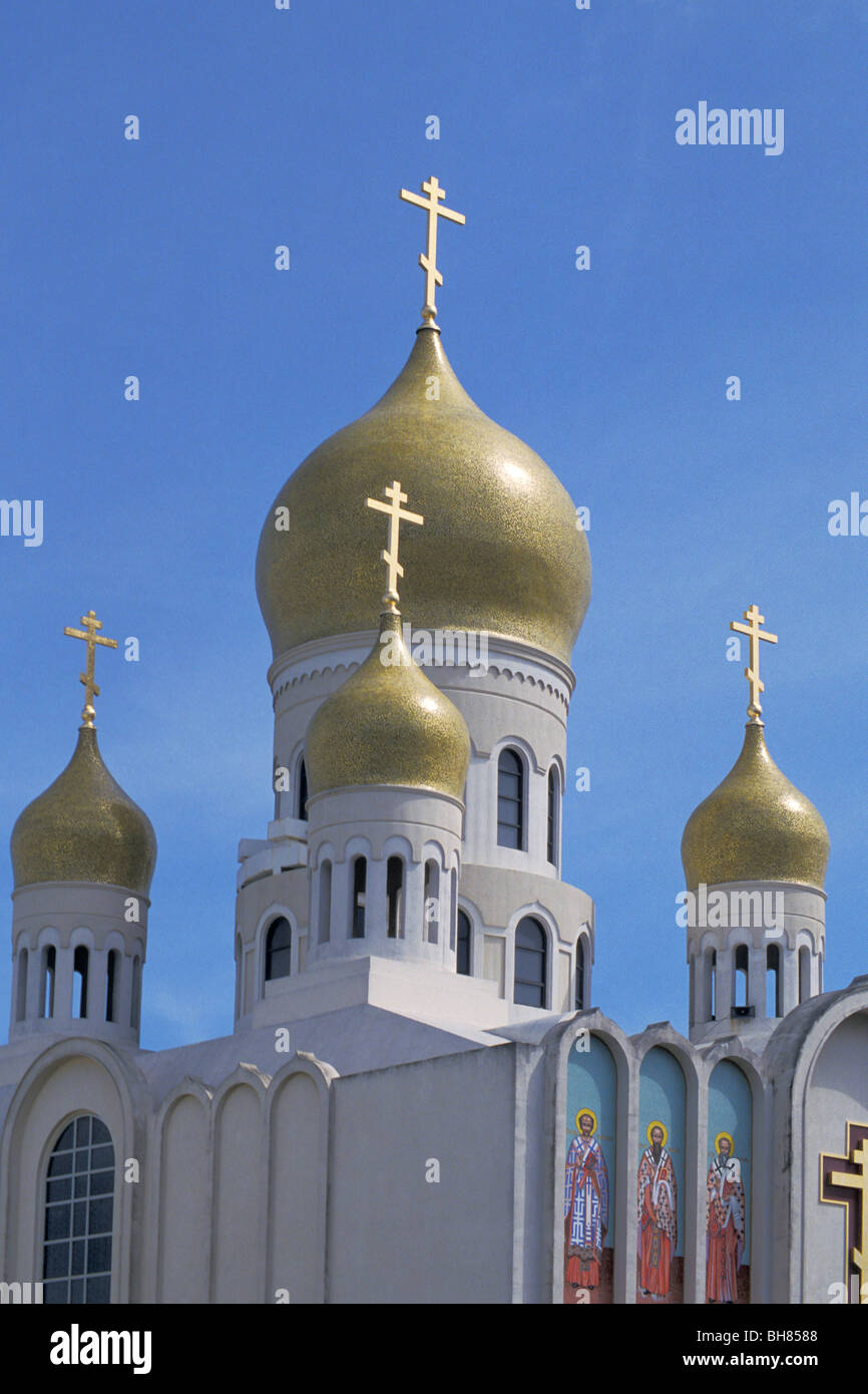 Vierge sainte Eglise Orthodoxe Russe San Francisco California Banque D'Images