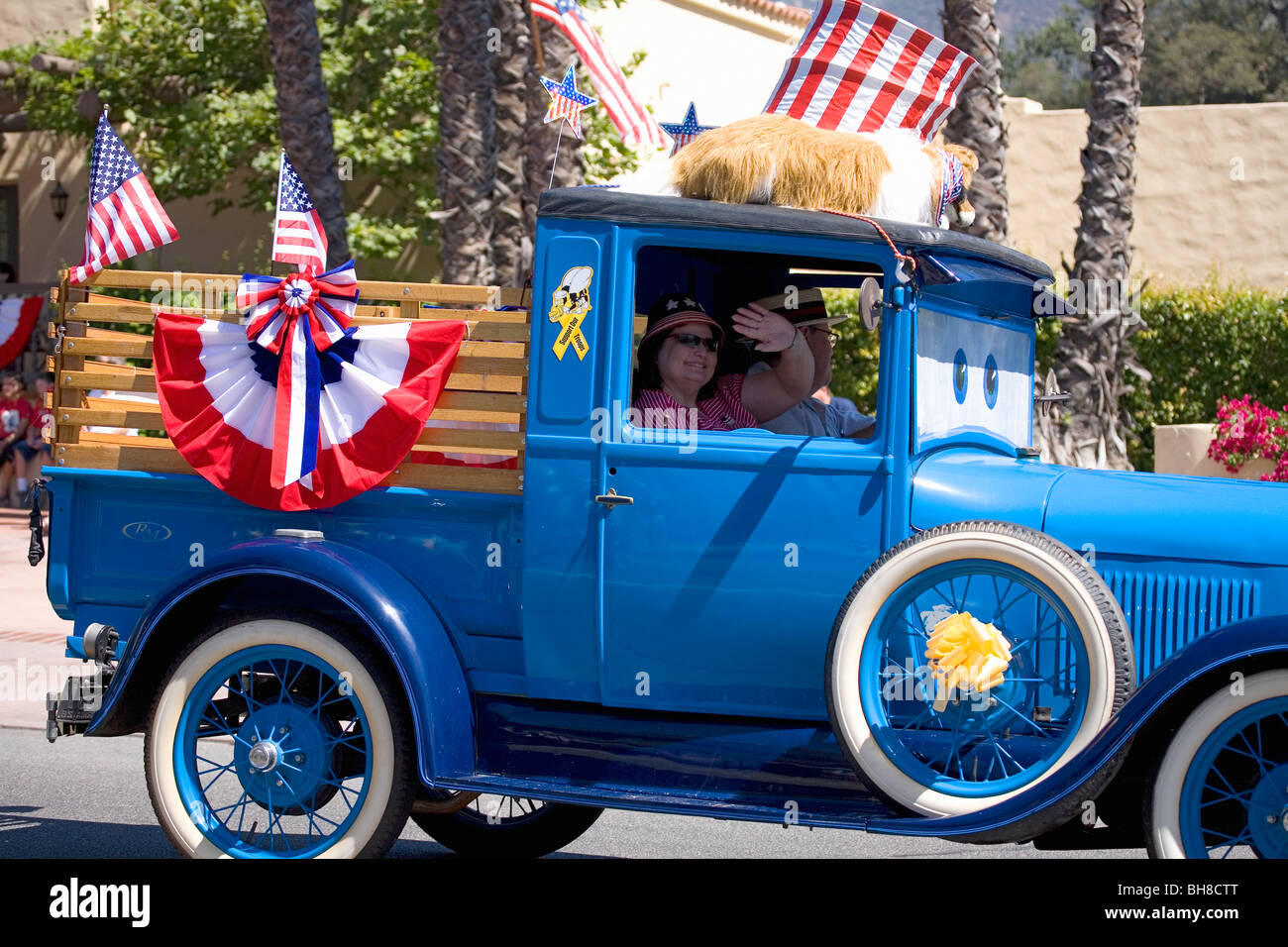 Défilé annuel de 4 juillet à Ojai, en Californie Banque D'Images