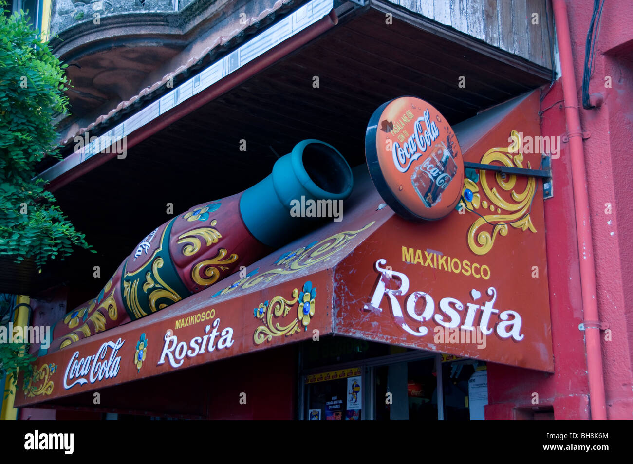 Rosita Argentine Buenos Aires La Boca El Caminito Signer Street Painting Banque D'Images