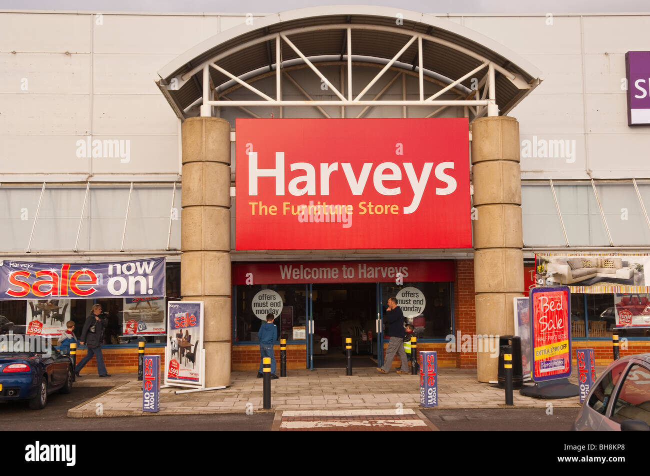 Le magasin de meubles Harveys à Norwich , Norfolk , Angleterre , Angleterre  , Royaume-Uni Photo Stock - Alamy