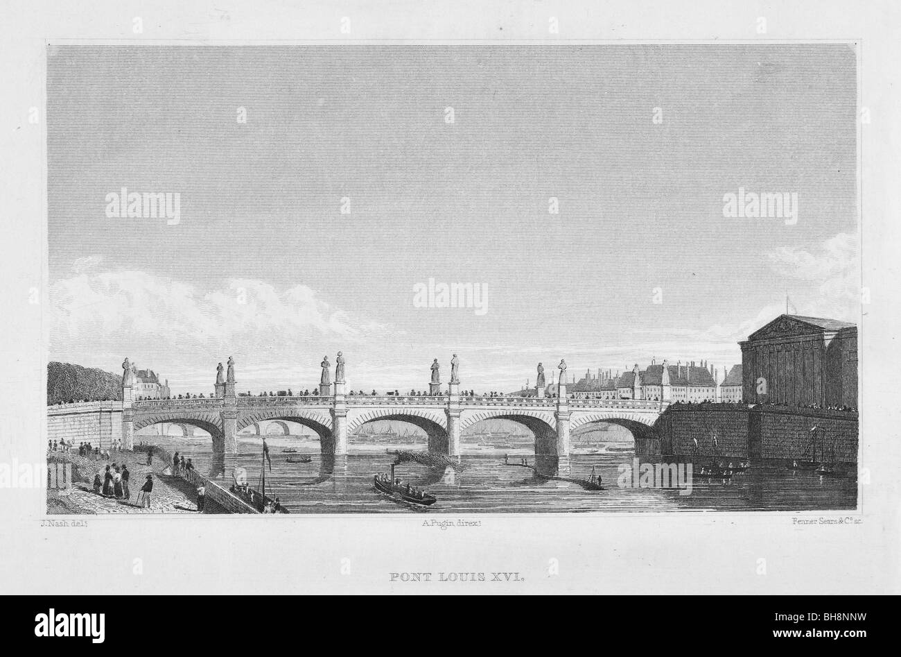 Pont Louis XVI Banque D'Images