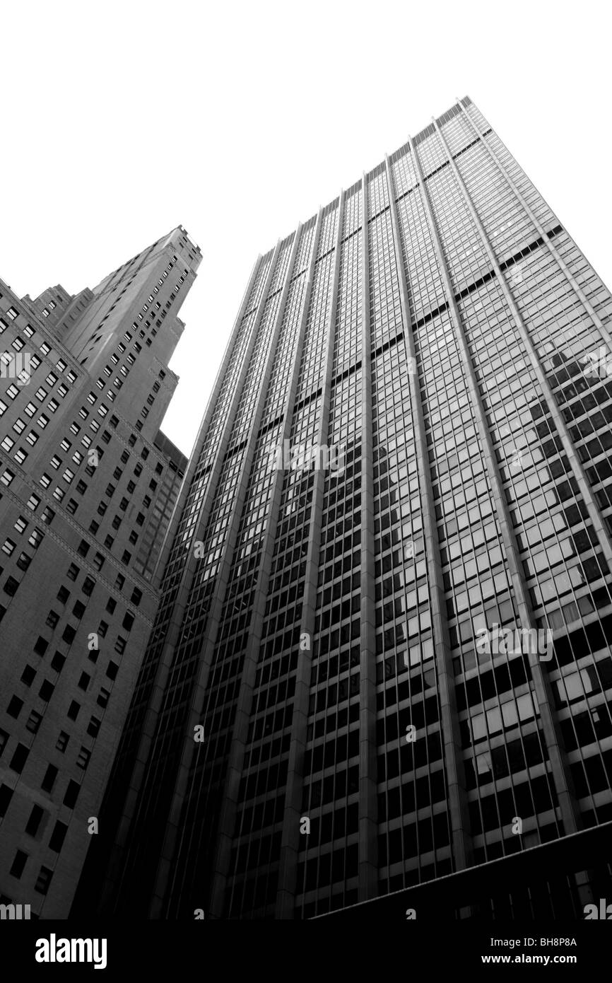 Les immeubles de bureaux de Manhattan. Banque D'Images