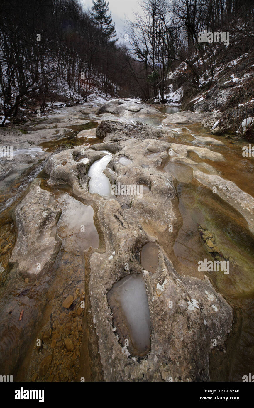 L'hiver dans la Crimée Banque D'Images