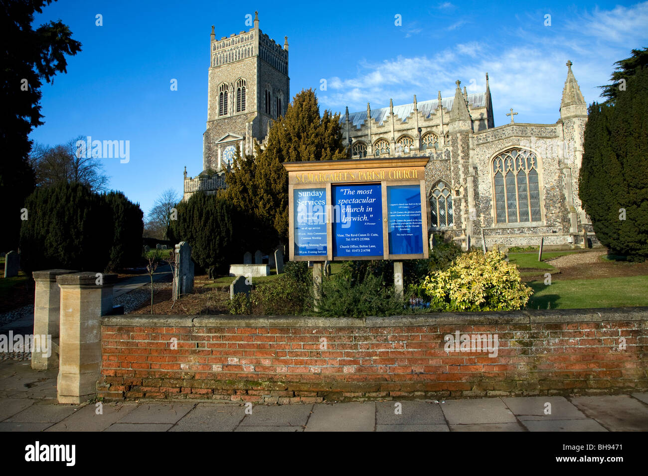 St Margaret's Parish Church, Ipswich, Suffolk, Angleterre Banque D'Images