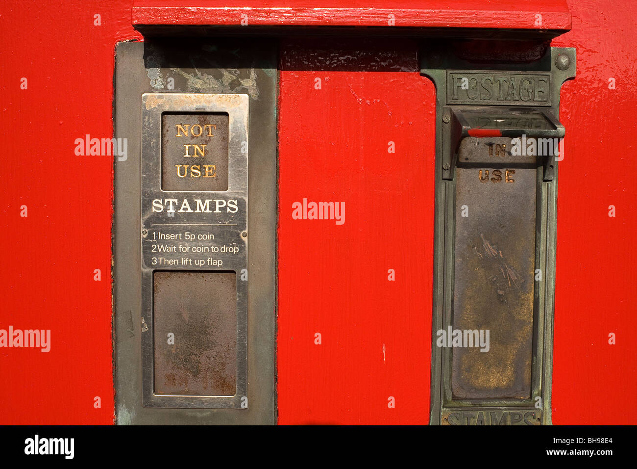 Ancienne machine à timbres Banque D'Images