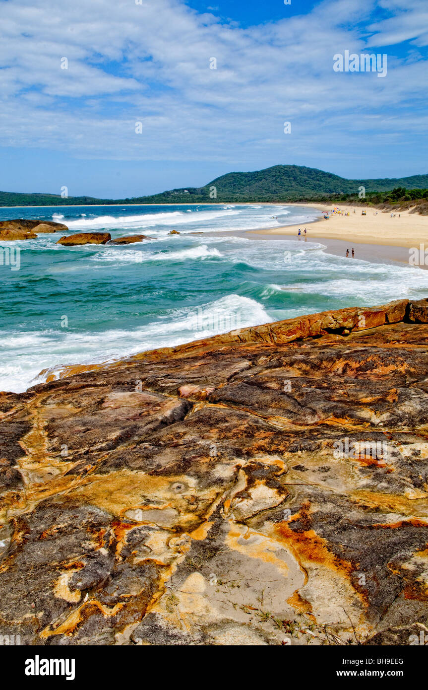 Les roches du sud-ouest, sur la côte centrale de la Nouvelle-Galles du Sud Banque D'Images