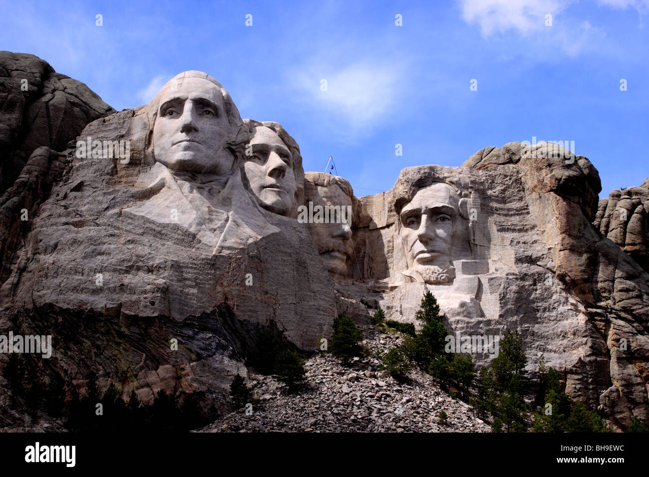 Mount Rushmore National Memorial dans le Dakota du Sud, USA. Banque D'Images