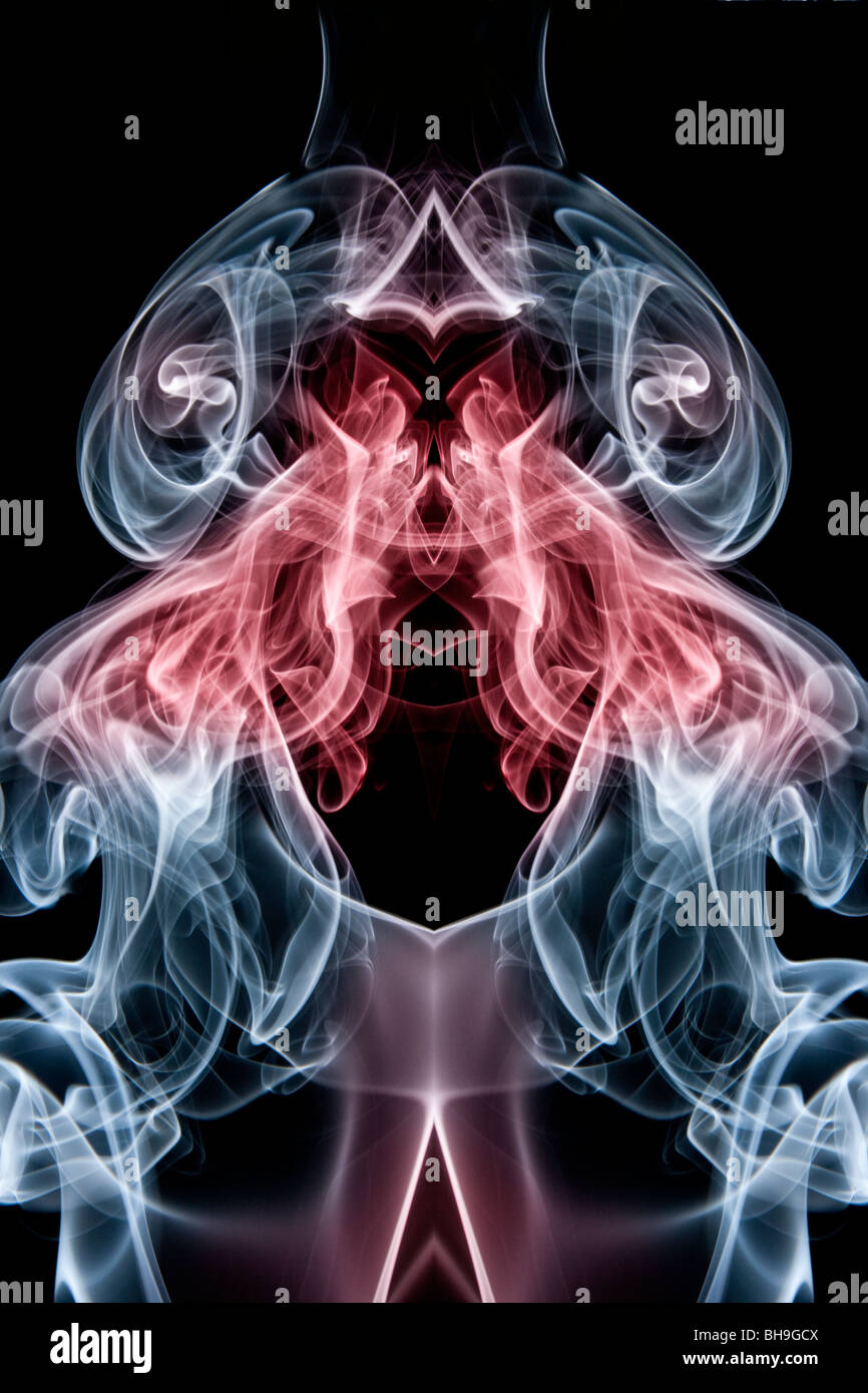 Abstract design fait de tourbillons de fumée Banque D'Images