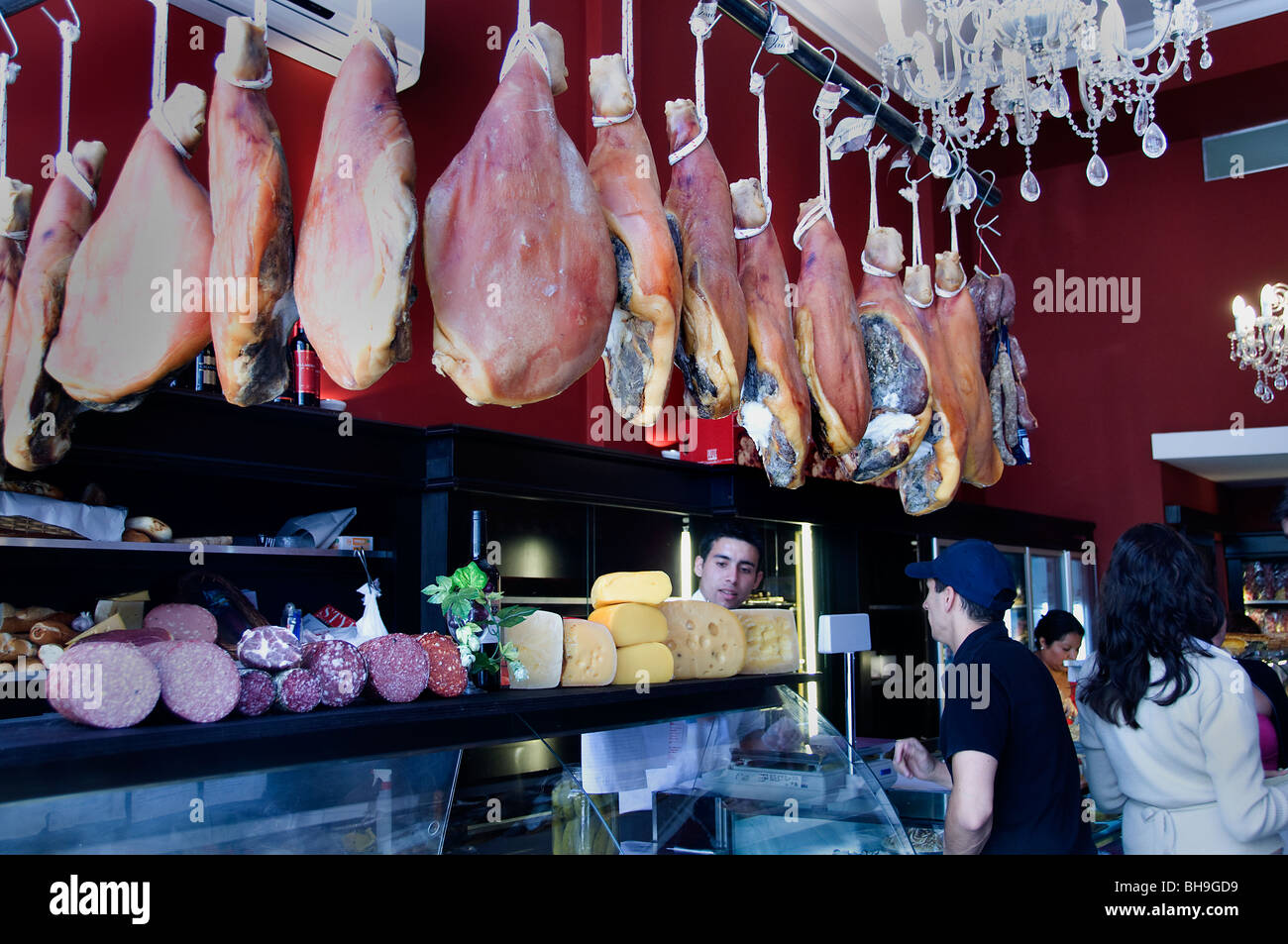 San Telmo Buenos Aires Argentine épicerie Boucher Banque D'Images