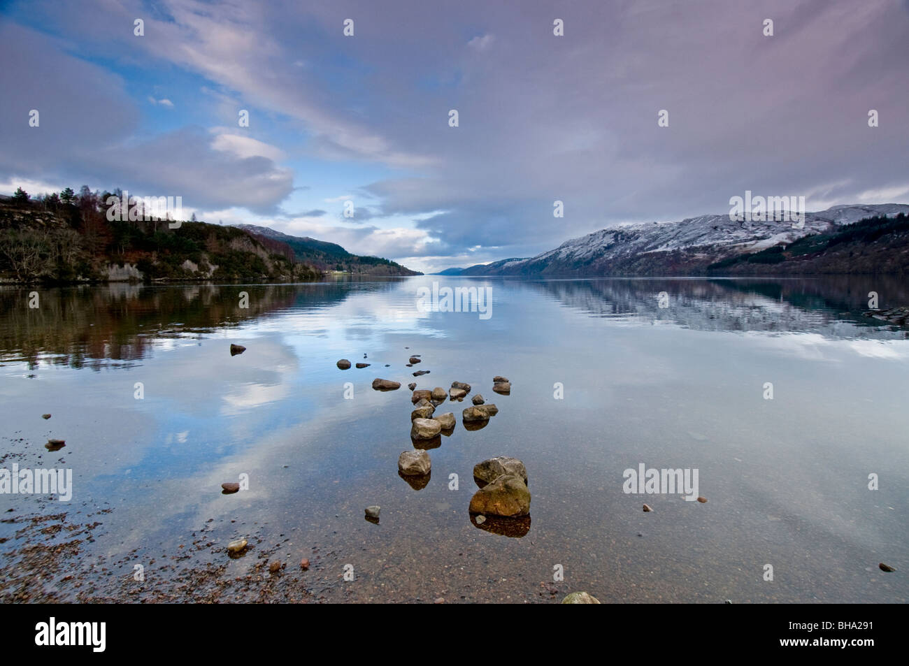 Le Sud Ouest rives du Loch Ness à Fort Augustus, Inverness-shire Highlands écossais 6052 SCO Banque D'Images