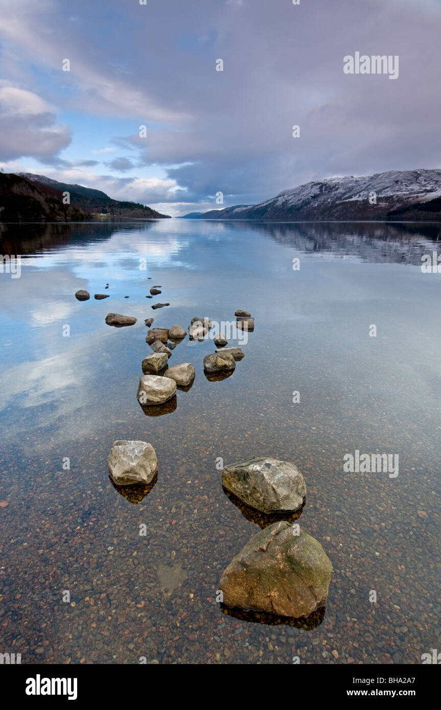 Le Sud Ouest rives du Loch Ness à Fort Augustus, Inverness-shire Highlands écossais 6053 SCO Banque D'Images