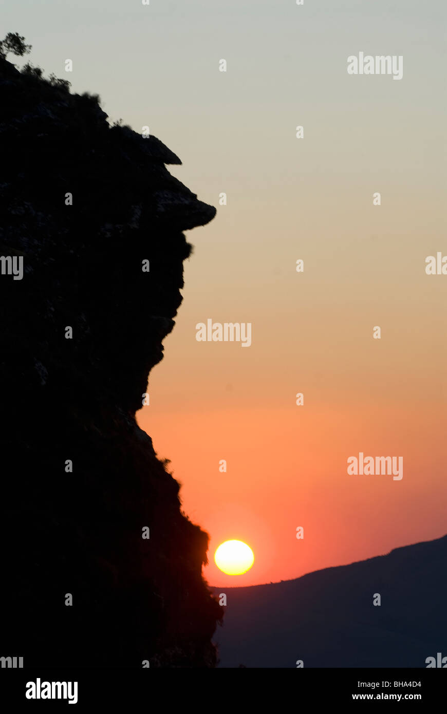 Les montagnes Chimanimani contiennent certains des plus préservés et intact perspectives en Afrique australe. Banque D'Images