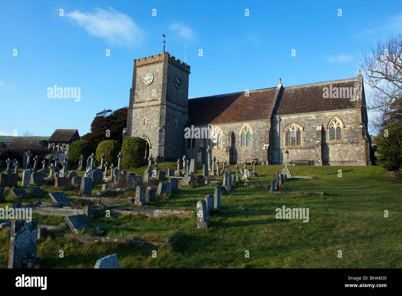 La Holy Trinity Church de Lulworth Ouest dans le Dorset associés à des architectes Hicks de Dorchester et de Weymouth Crickmay Banque D'Images