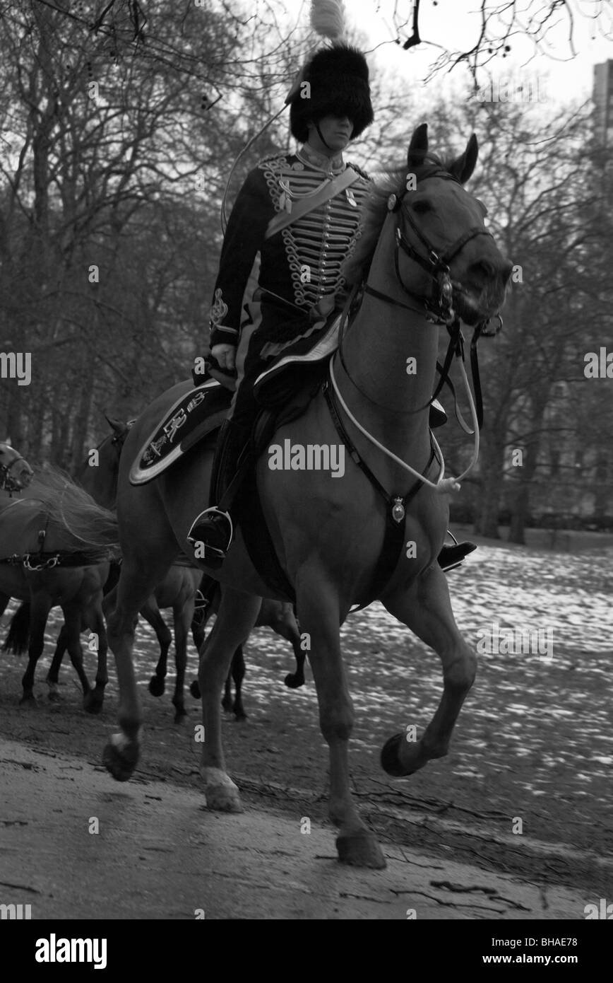King's Royal Horse Artillery de troupes de l'armée de l'Angleterre Banque D'Images
