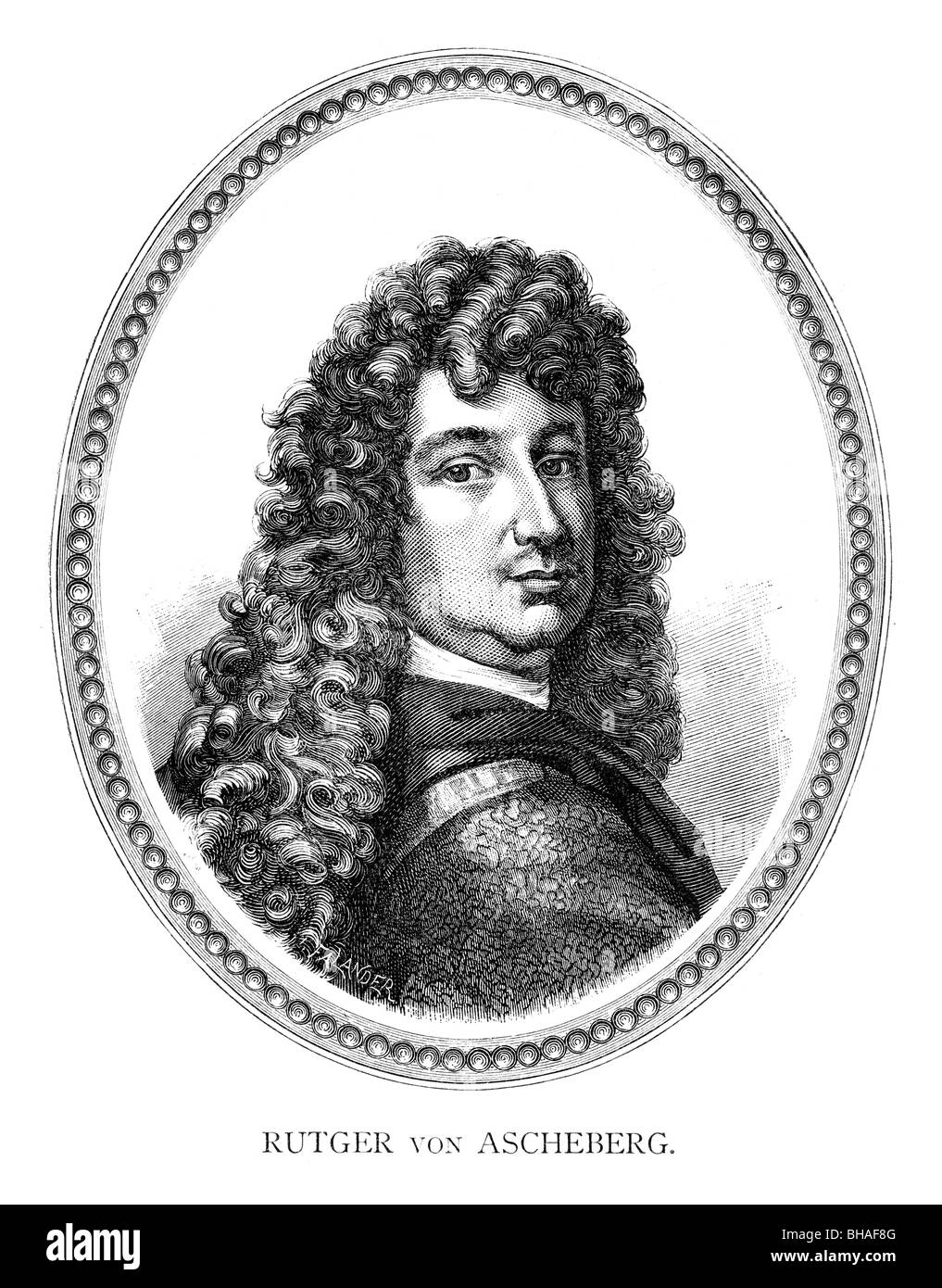 Count Rutger von Ascheberg (1621-1693) était un soldat, officier et fonctionnaire au service suédois Banque D'Images
