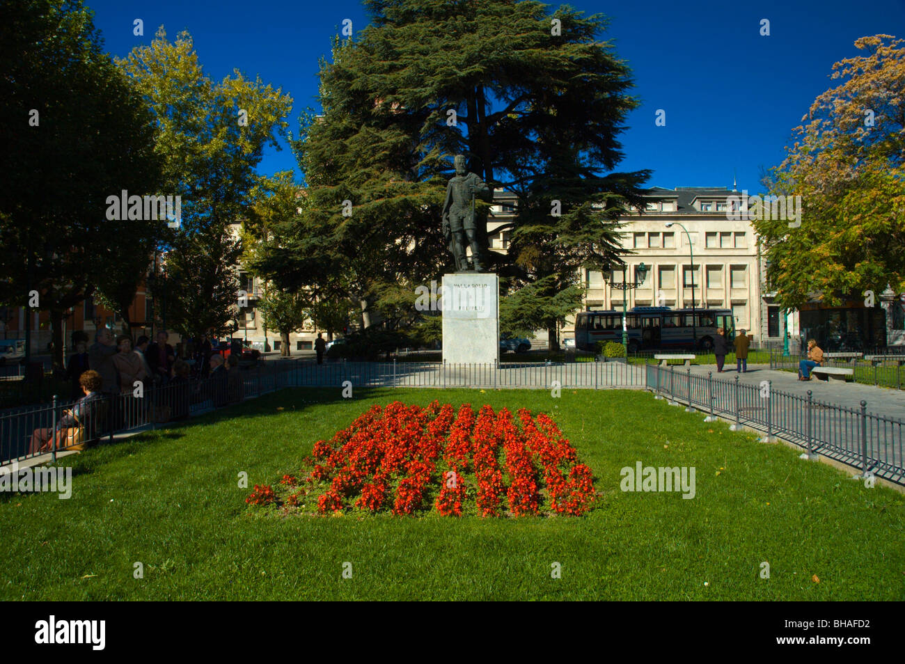 Statue de Felipe II à Plaza de San Pablo centre de Valladolid Castille et Leon Espagne Europe Banque D'Images