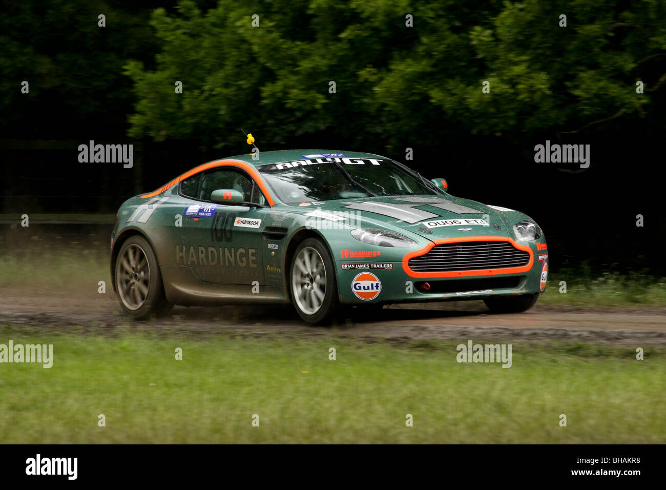 Aston Martin V8 rallye à Chatsworth spéciale Banque D'Images