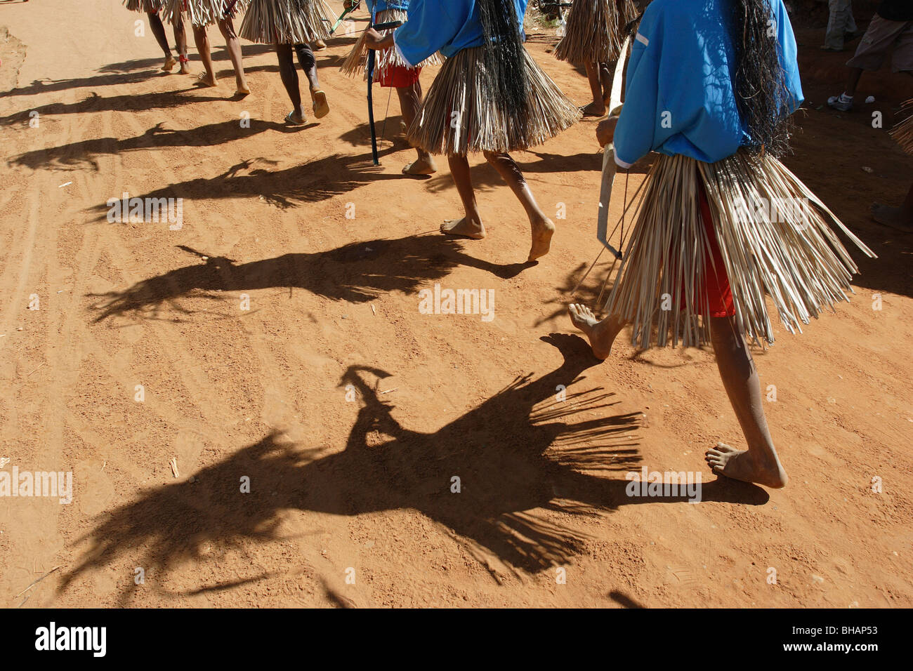 Groupe caboclo, Festa do Divino Espírito Santo. São Romão, Minas Gerais, Brésil. Banque D'Images