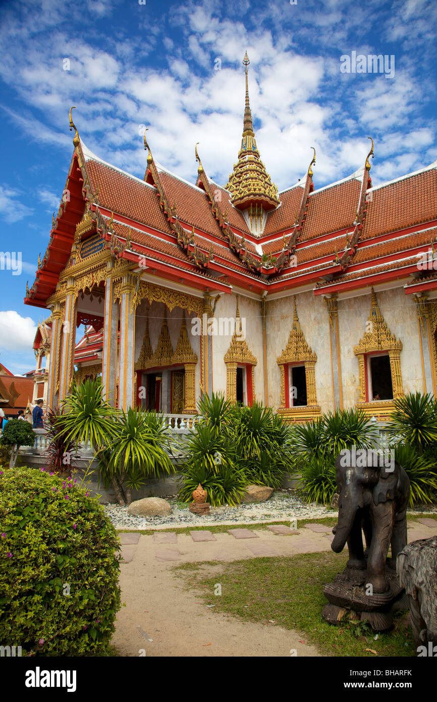 Le temple Wat Chalong, Phuket, Thailand Banque D'Images