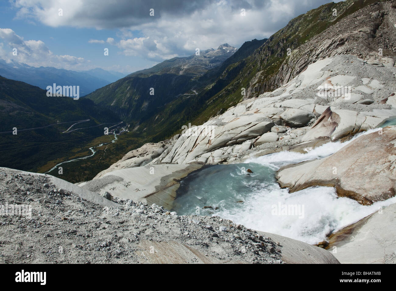 Col de la Furka et de l'intérieur du glacier du Rhône - Valais, Suisse  Photo Stock - Alamy
