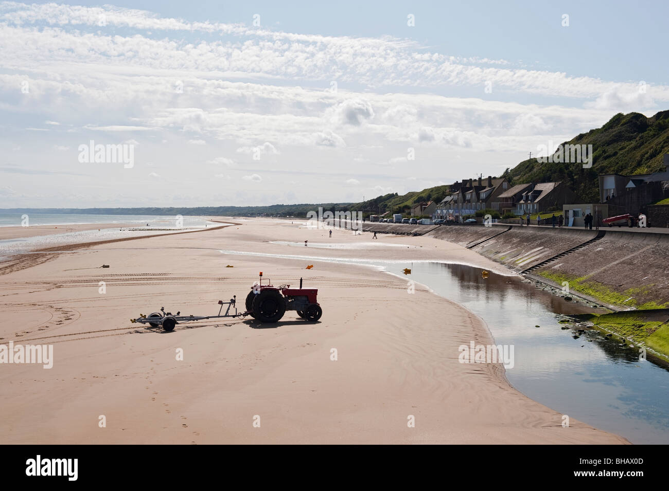 Omaha Beach Secteur Charlie Dog Green Secteur d'Omaha Beach Dog Green, Vierville-sur-Mer, Normandie, France Photo  Stock - Alamy