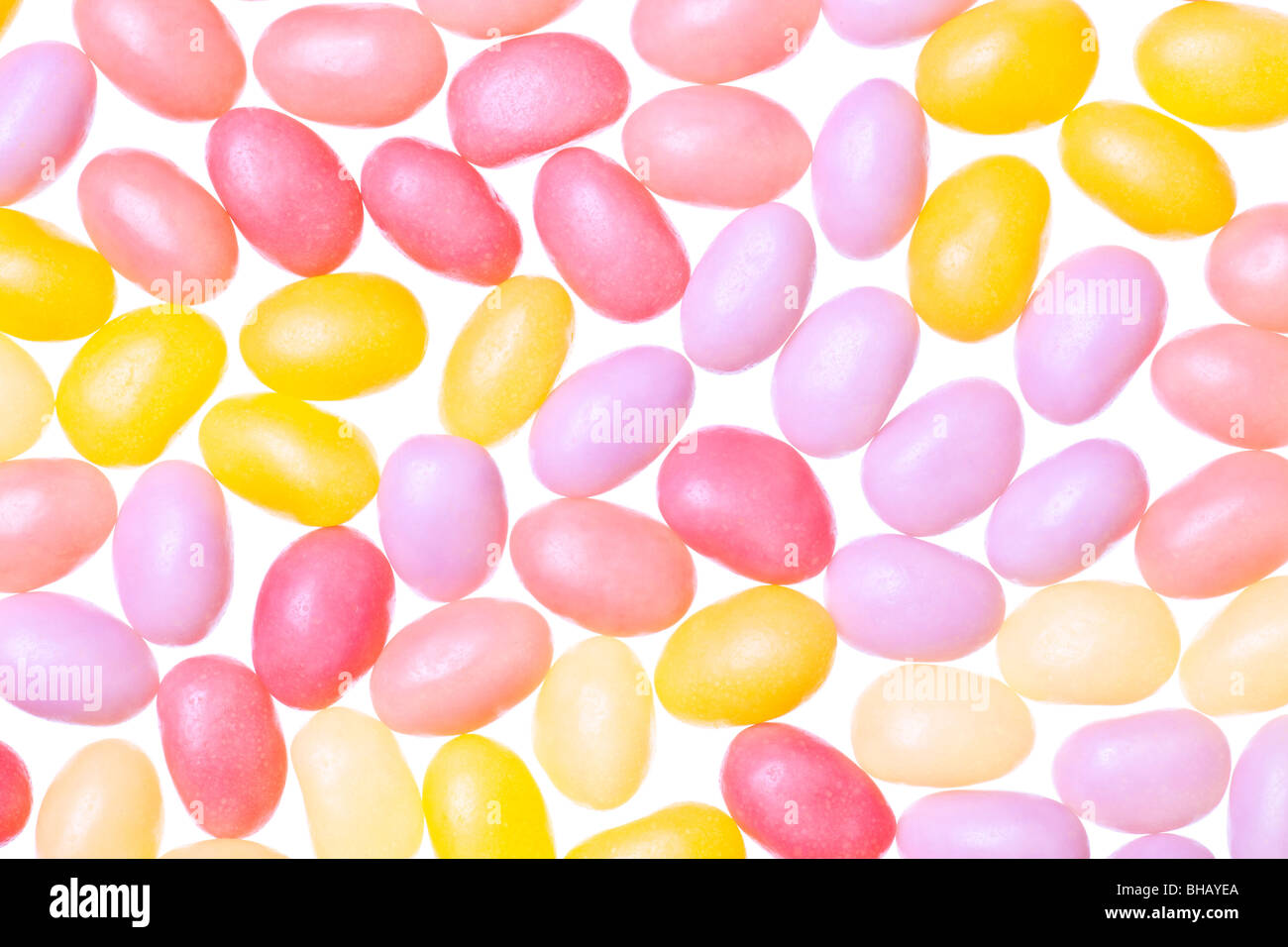 Jelly Beans isolé sur fond blanc Banque D'Images