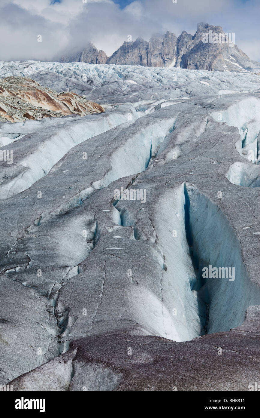 Col de la Furka et de l'intérieur du glacier du Rhône - Valais, Suisse  Photo Stock - Alamy