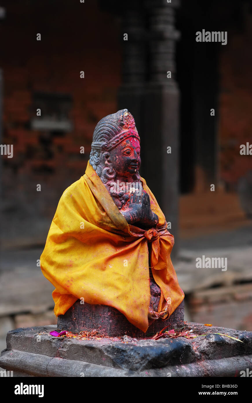 - Le Singe Hanuman Dieu dans l'hindouisme à Durbar Square, Patan, Népal Katmandou, Banque D'Images