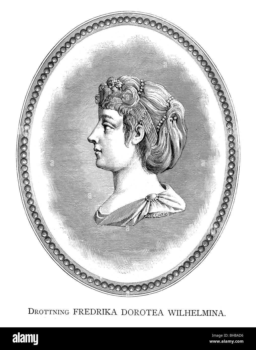 Friederike Dorothea Wilhelmine de Bade Banque D'Images