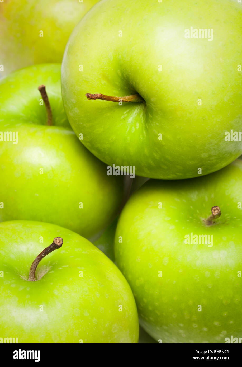 Pommes vertes Banque D'Images