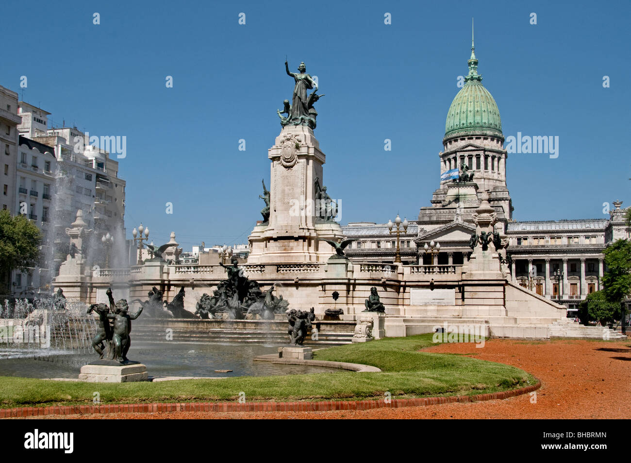 Palacio del Congreso des congrès de Buenos Aires Argentine Monserrat gouvernement Banque D'Images