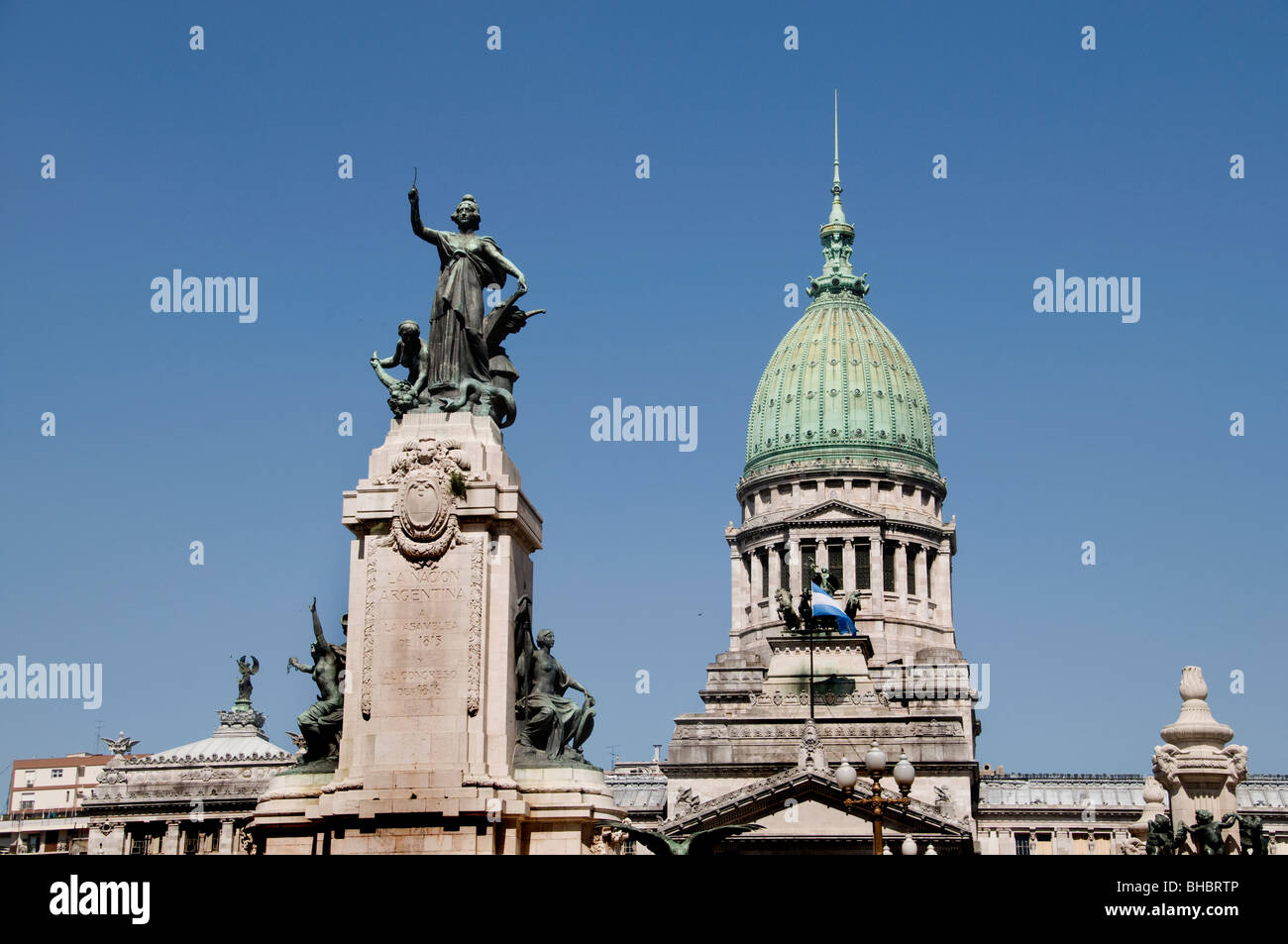 Palacio del Congreso des congrès de Buenos Aires Argentine Monserrat gouvernement Banque D'Images