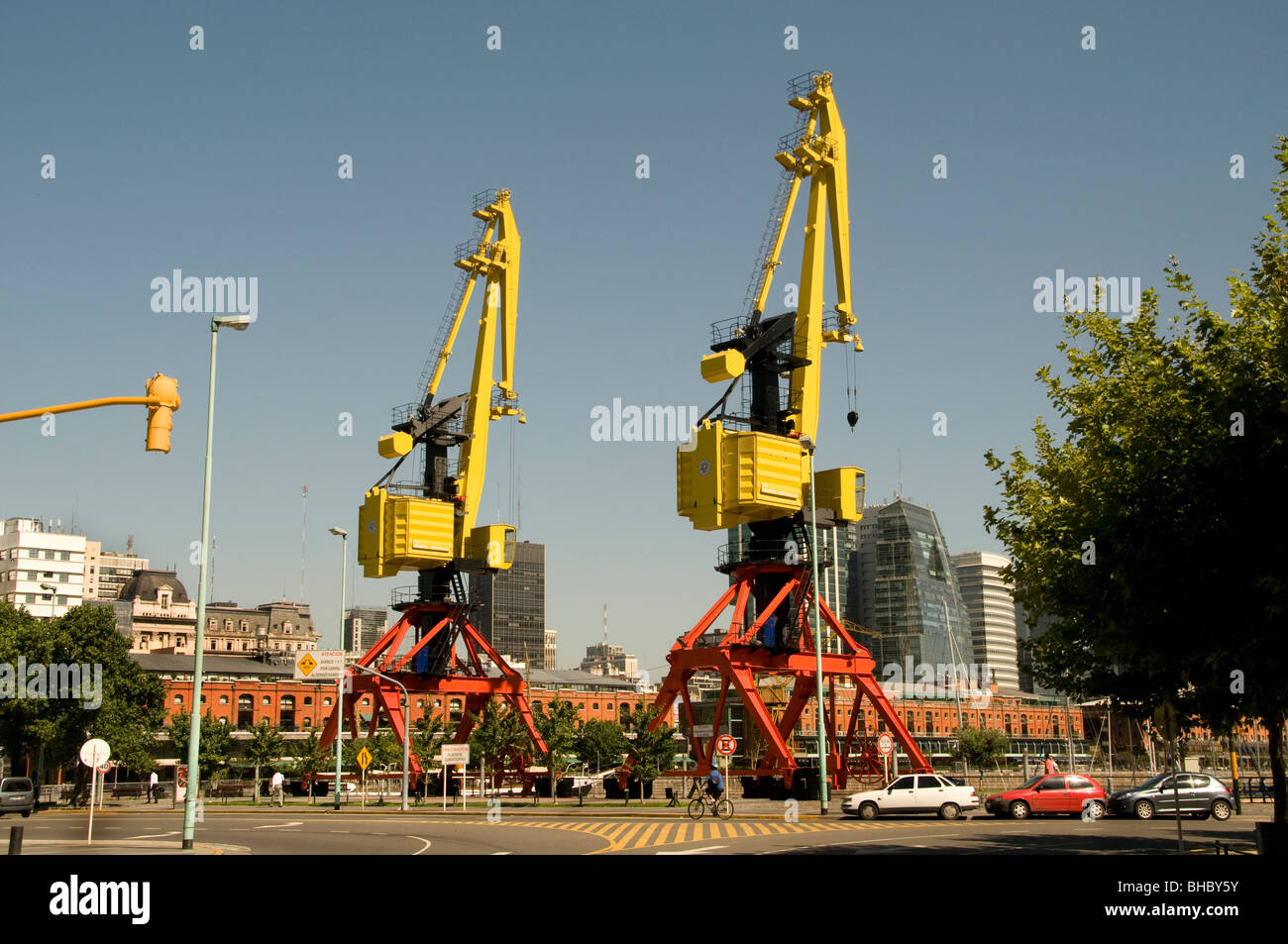 Puerto Madero de Buenos Aires Argentine Dock Waterfront Port Banque D'Images