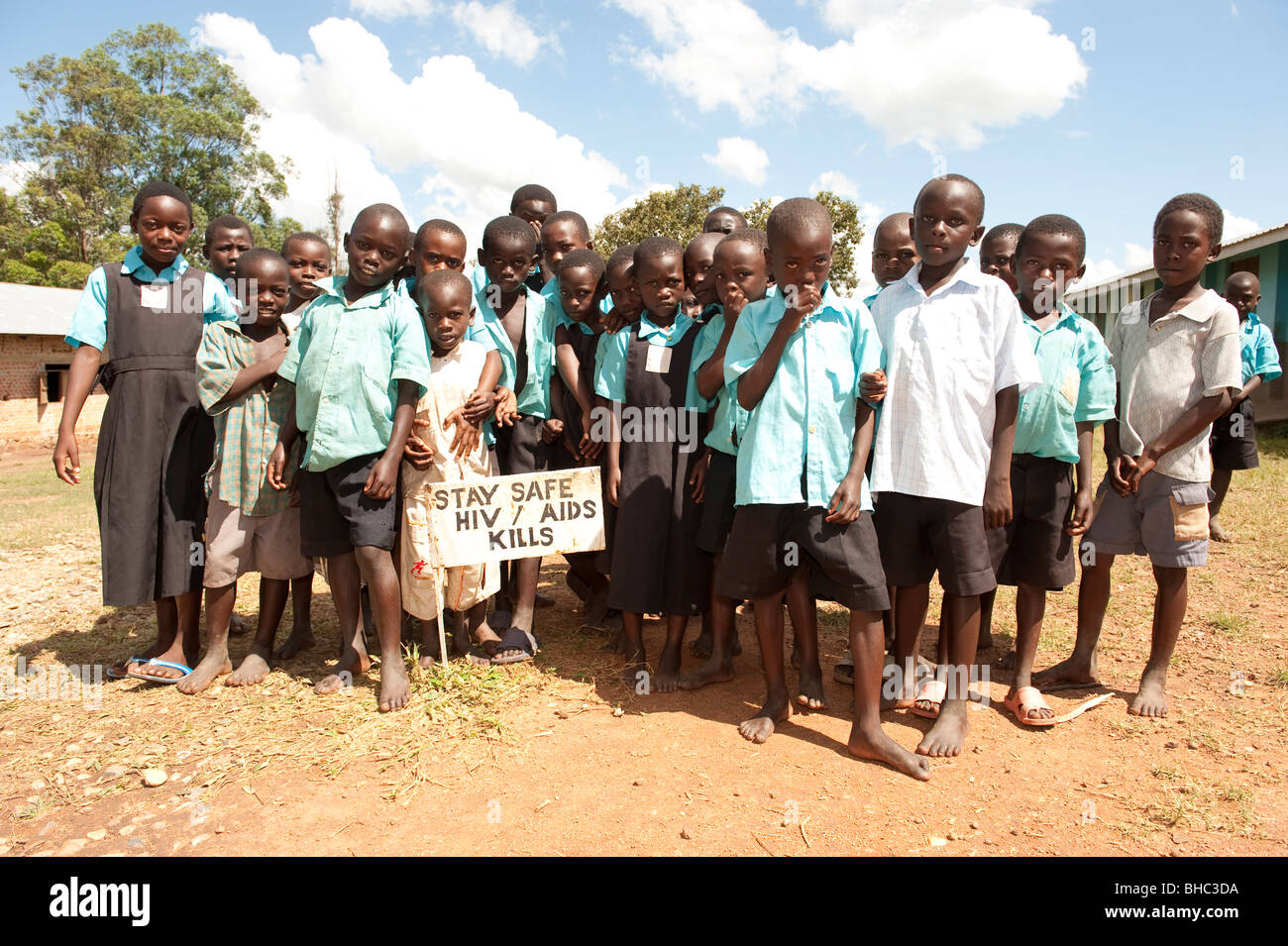 Enfants des écoles en Afrique l'Ouganda d'Hoima Banque D'Images