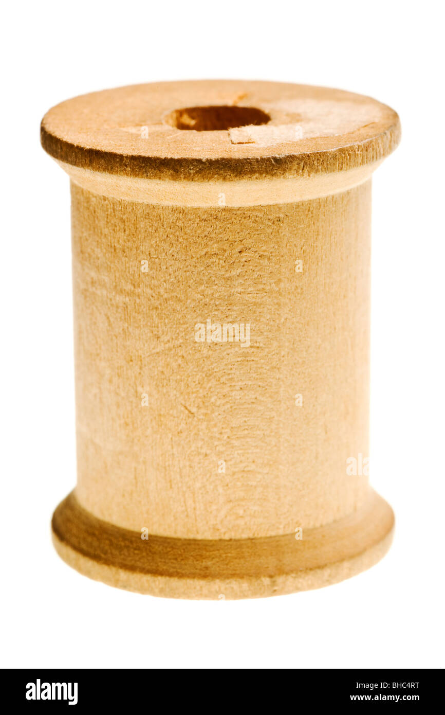 Vide antique tiroir fil isolé sur fond blanc Banque D'Images