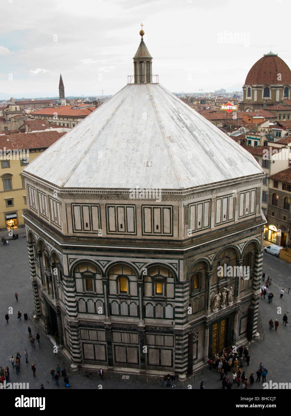 Florence, Italie, le baptistère de Florence ou Battistero di San Giovanni (Baptistère de Saint-Jean) Banque D'Images