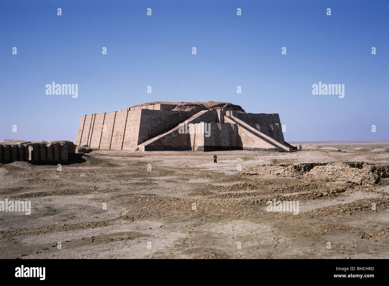 Le gardien de la ziggourat d'Ur-nammou, Iraq 690131 003 Banque D'Images