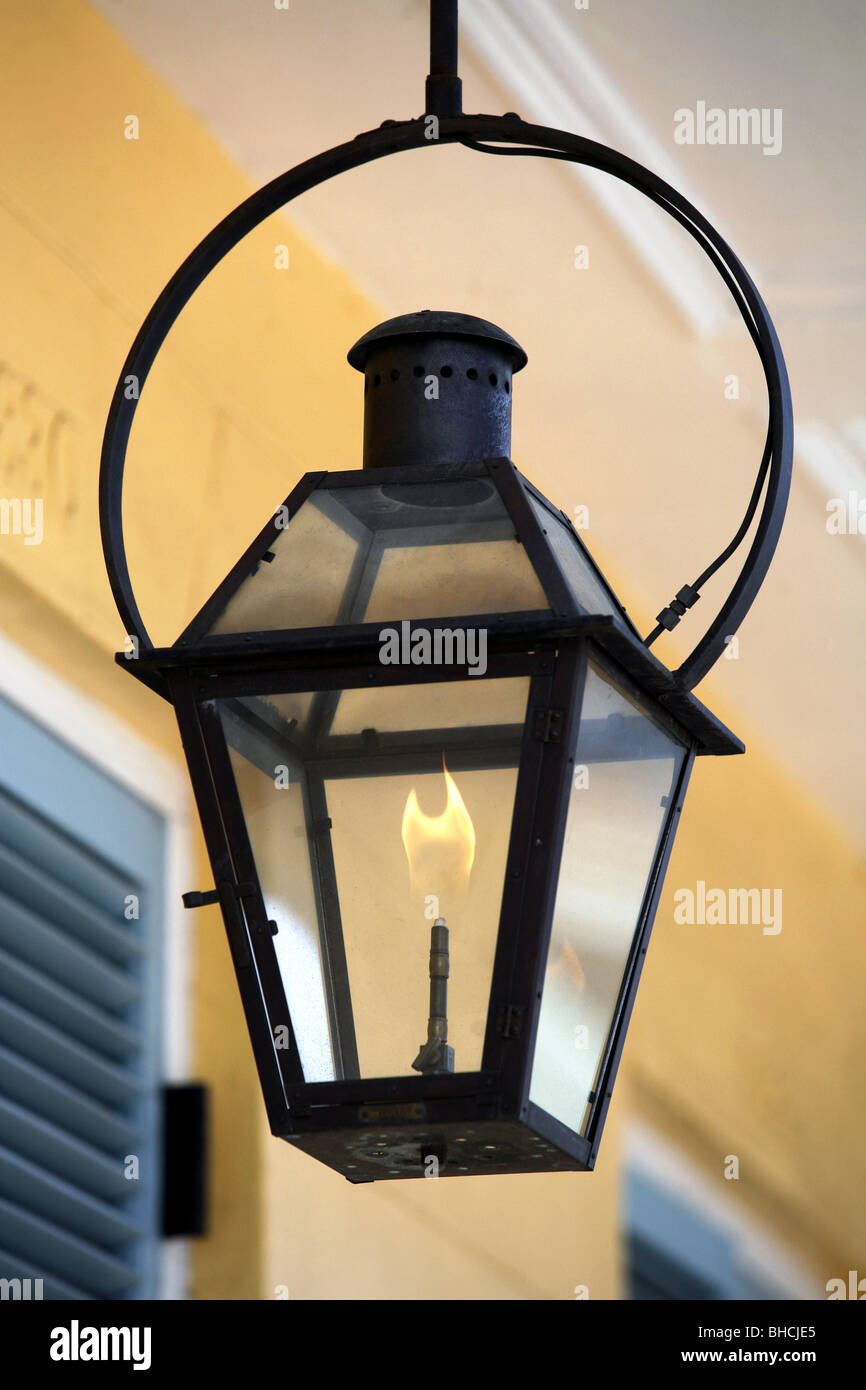 Lampe à huile, Quartier français, la Nouvelle Orléans, Louisiane, USA Photo  Stock - Alamy