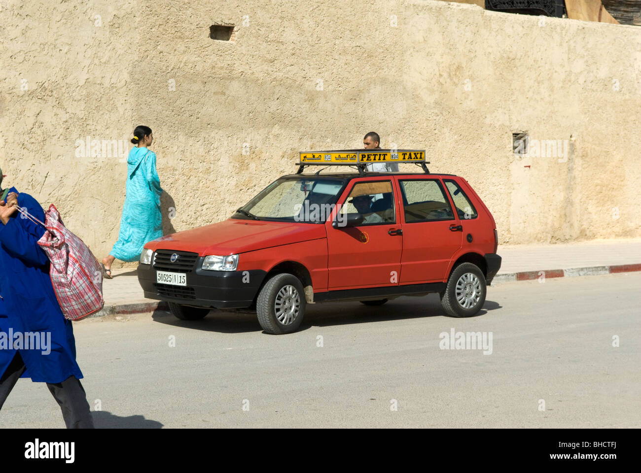 Petit Taxi, Fes, Maroc. Banque D'Images