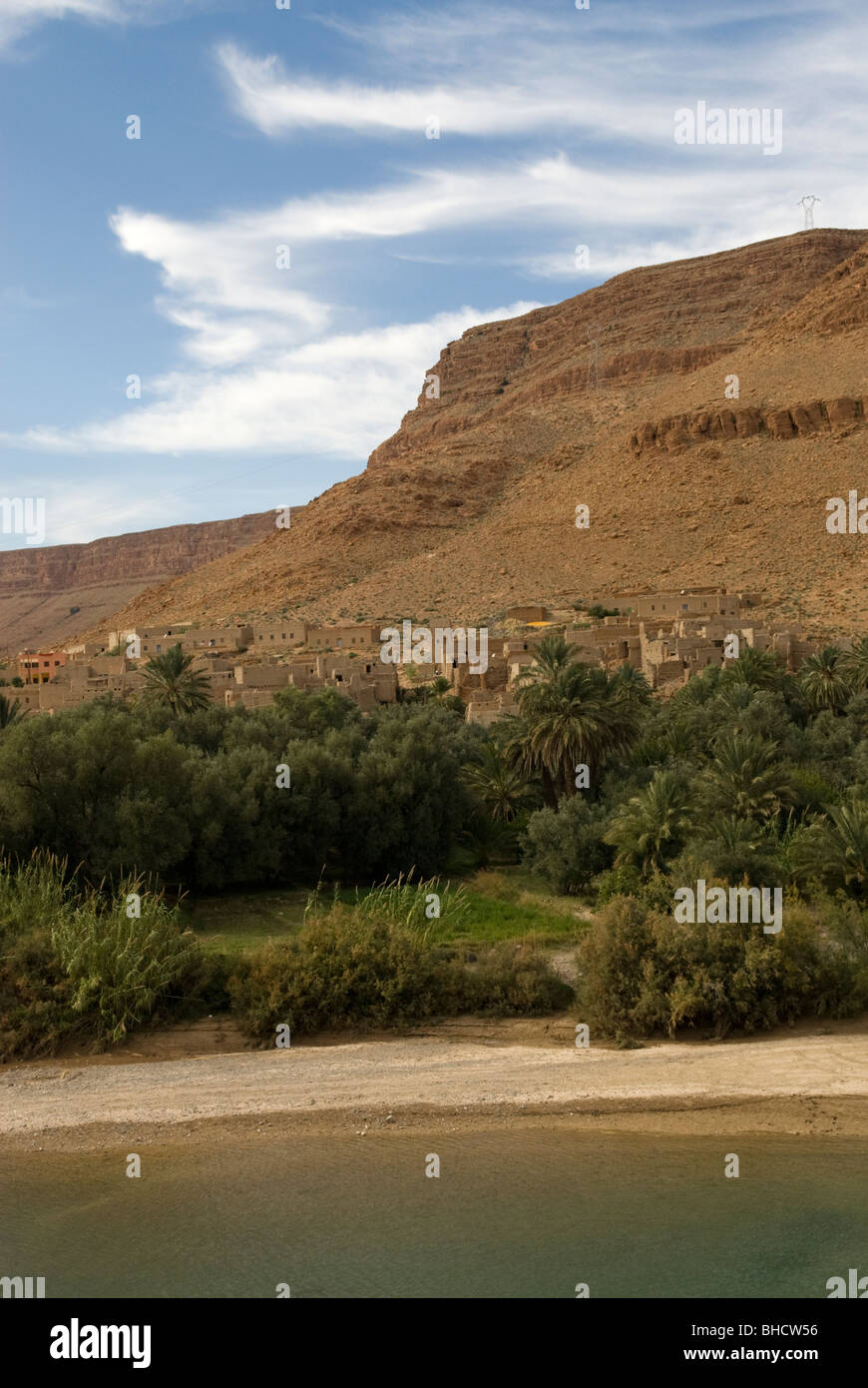 Aci Atman, village berbère, Atlas, Maroc. Banque D'Images