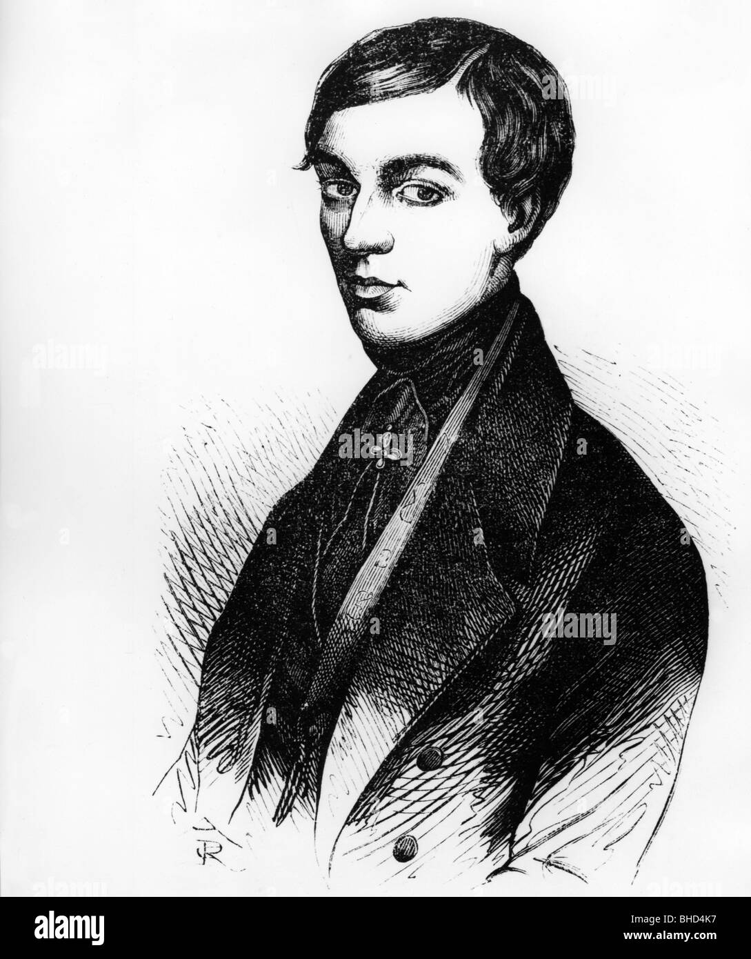 DASE, Zacharias, 23.6.1824 - 11.9.1861, calculatrice mentale allemande, portrait, Banque D'Images