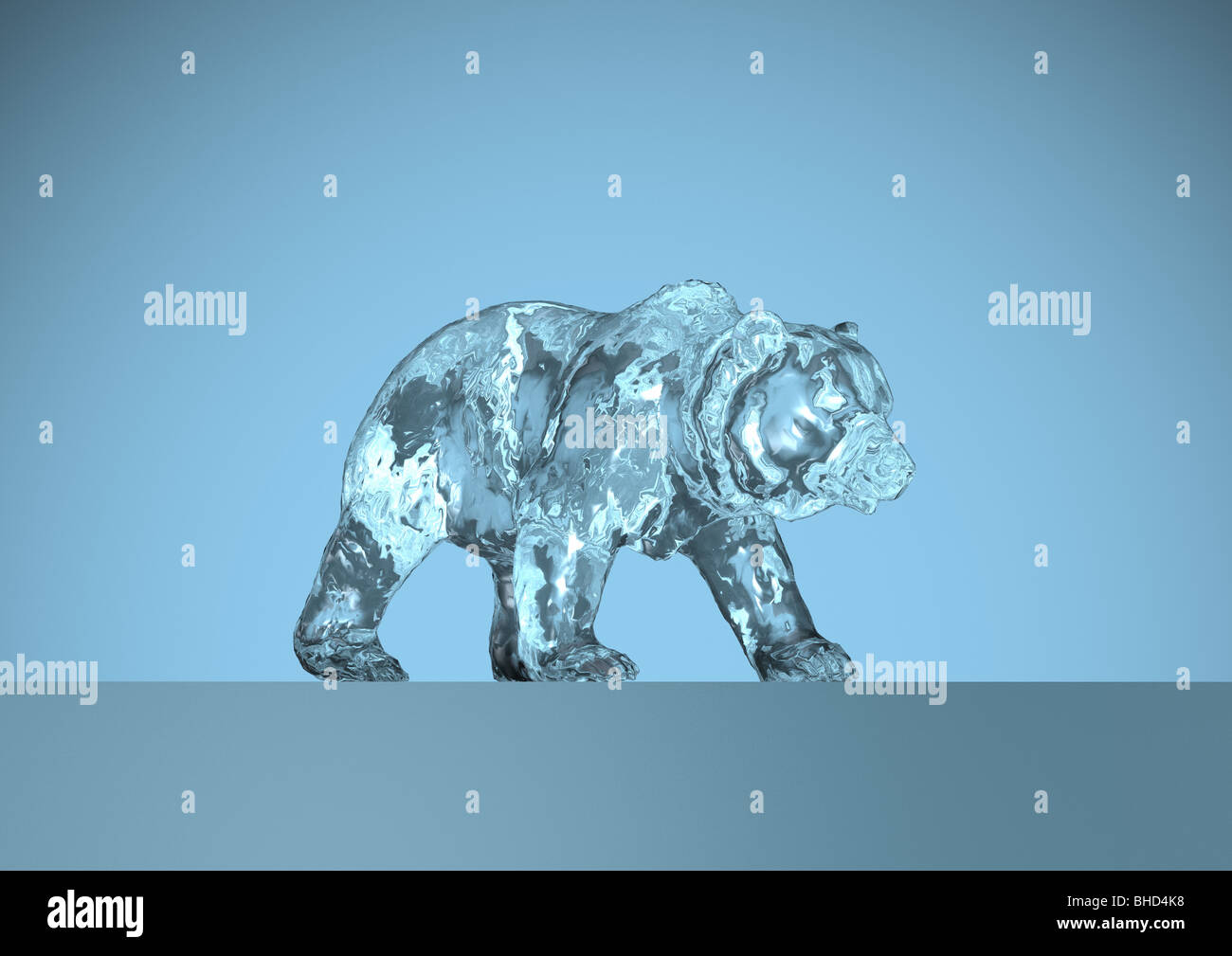 Stock Exchange, l'ours - Börse, Bär Banque D'Images