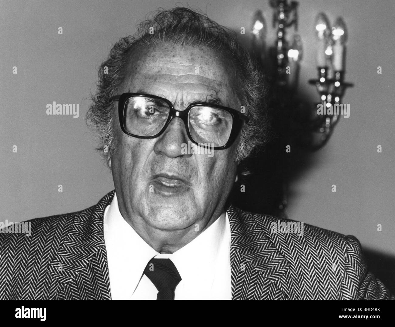 Fellini, Federico, 20.1.1920 - 31.10.1993, réalisateur italien, portrait, 1.10.1984, Banque D'Images