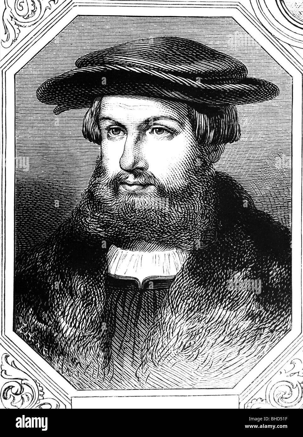 Fuchs, Leonhart, 17.1.1501 - 10.5.1566, médecin allemand, botaniste, gravure, vers le XIXe siècle, Banque D'Images