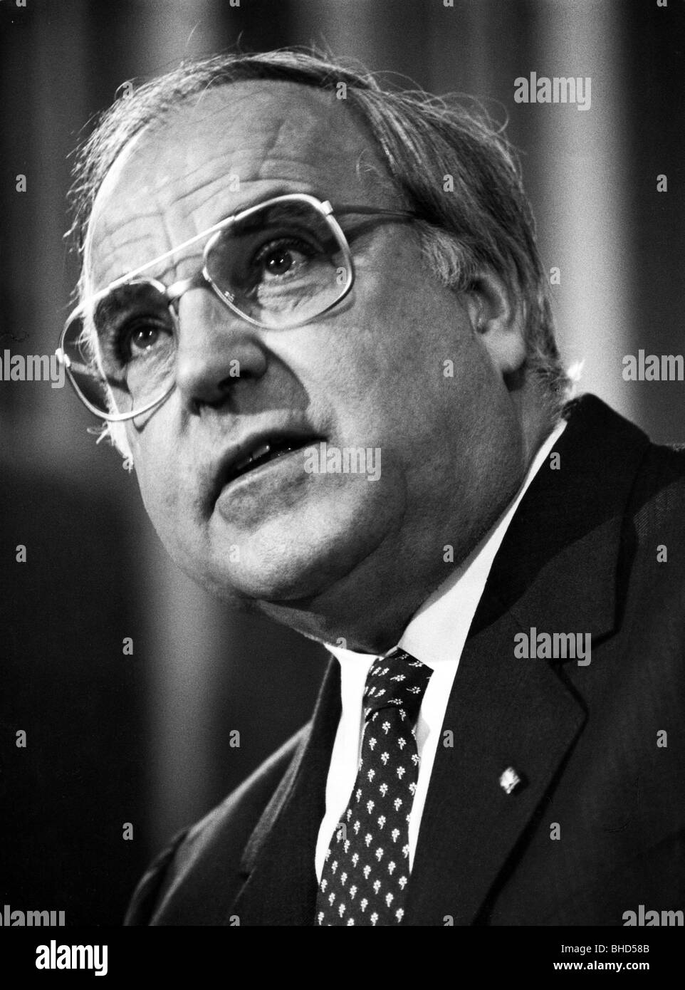 Kohl, Helmut, * 3.4.1930, politicien allemand (CDU), portrait, chancelier de la République fédérale d'Allemagne, 1984, Banque D'Images